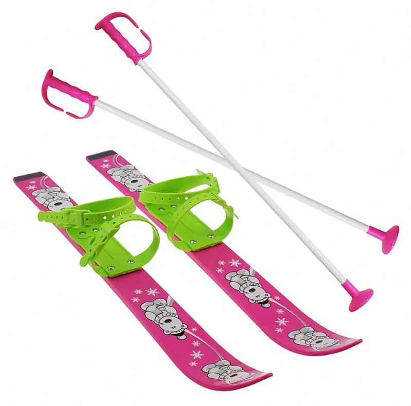 Lyže dětské SULOV® 70cm, růžové Časově Omezené