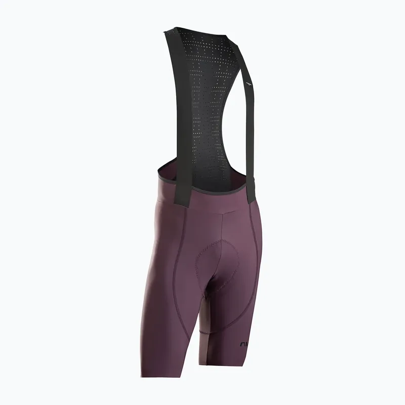 Cenový Hit Pánské cyklistické šortky Northwave Fast Bibshort grape wine