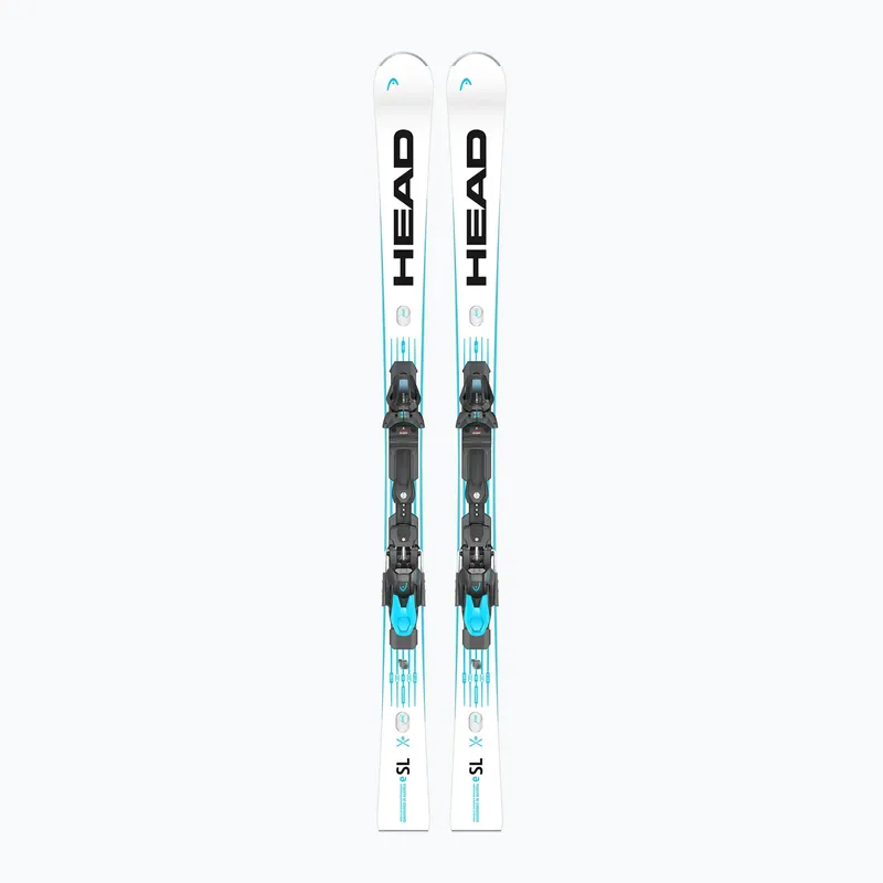 Originální Sjezdové lyže HEAD WC Rebels e-SL RP EVO 14 + vázání Freeflex 14 GW white/blue