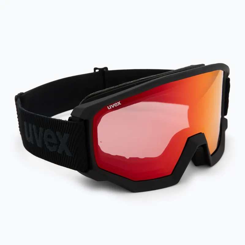 Lyžařské brýle UVEX Athletic V black matt/red-clear Sezónní Sleva