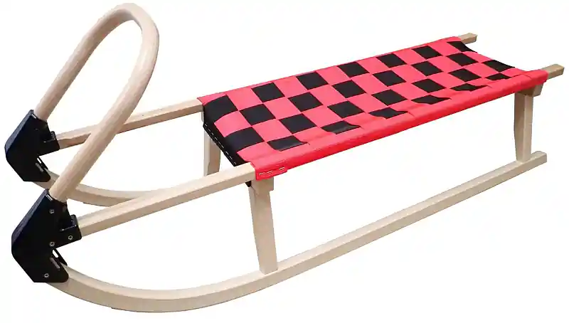 Bohemia sáně 110cm dřevěné - červené Must-Have