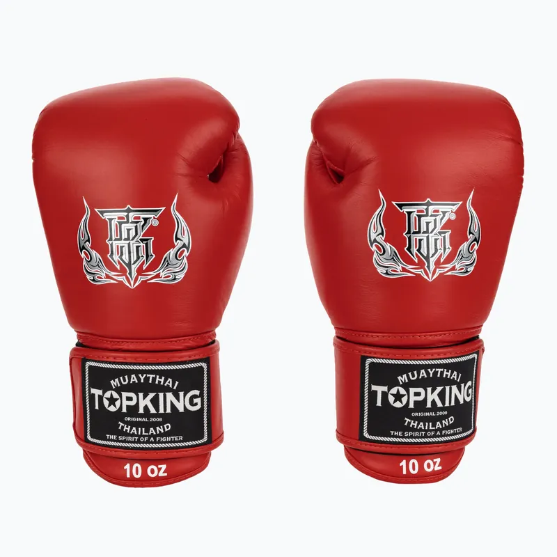 Top King Muay Thai Ultimate červené boxerské rukavice Akční Cena