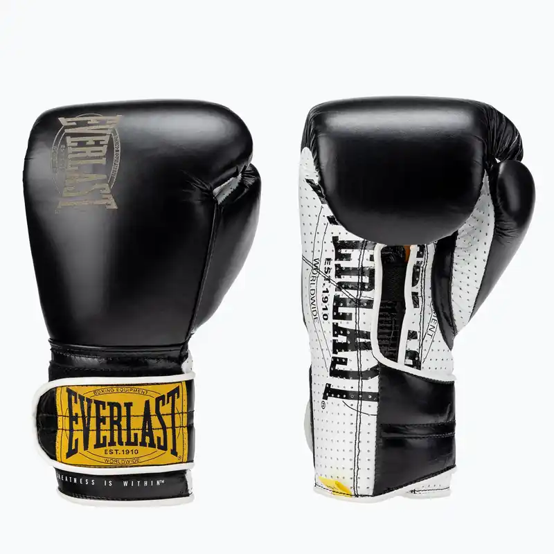 Boxerské rukavice EVERLAST 1910 Classic Pro Black EV1910PRO BL-12 OZ. Speciální Cena