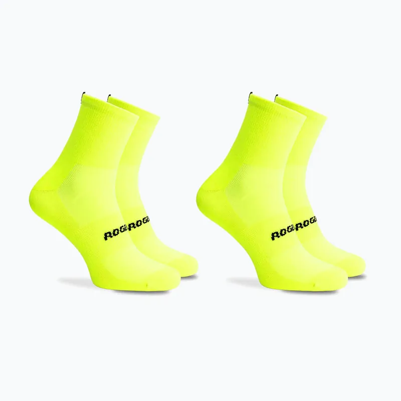 Cyklistické ponožky Rogelli Essential 2 páry fluor Jen Po Omezenou Doba
