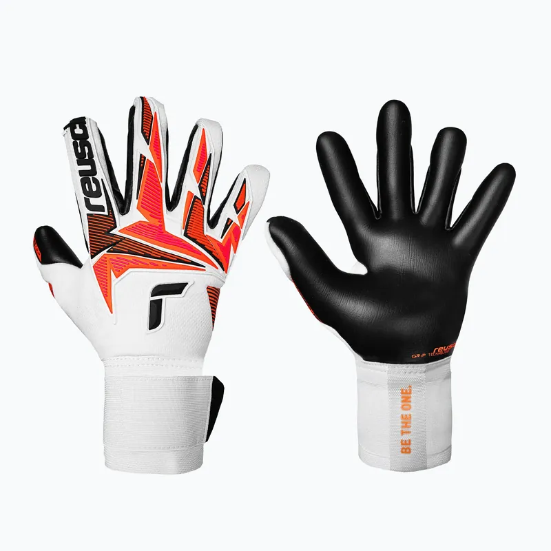 Brankářské rukavice Reusch Attrakt Freegel Gold X white/shocking orange/black Akce