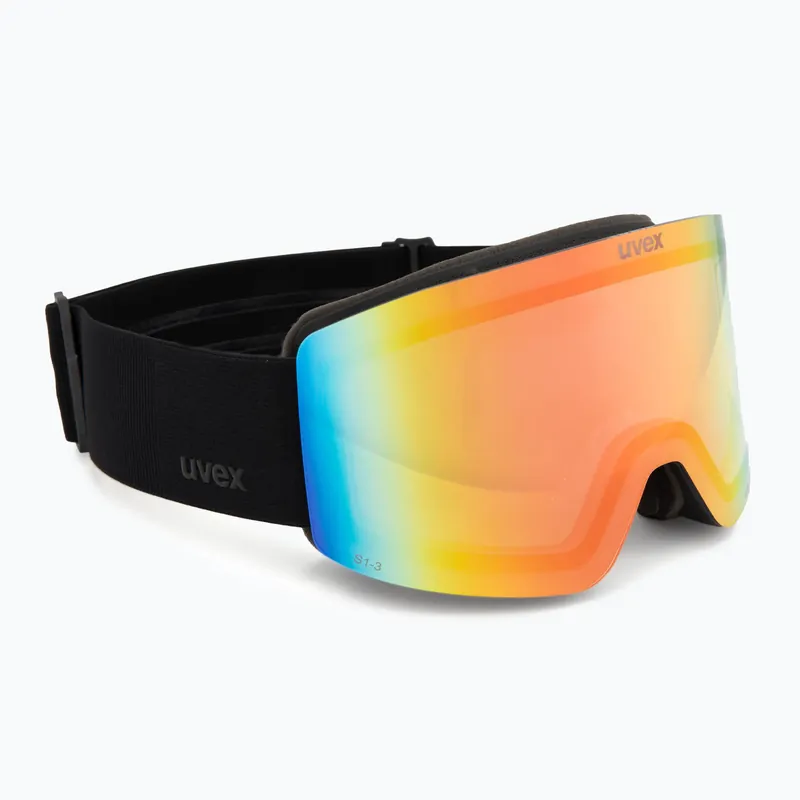 Nejlepší Volba Lyžařské brýle UVEX Provoqe V black matt/vario rainbow mirror