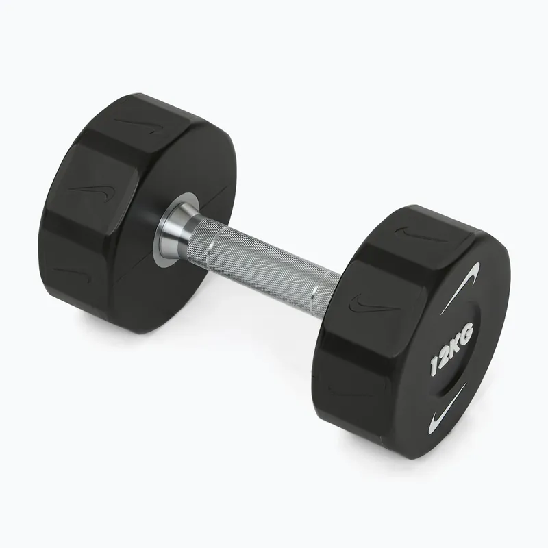 Hit Sezóny Chromovaná činka Nike Strength Pro Urethane Dumbbell 12 kg black/white