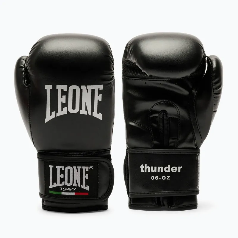 Dětské boxerské rukavice LEONE 1947 Thunder Jr black Zlevněný