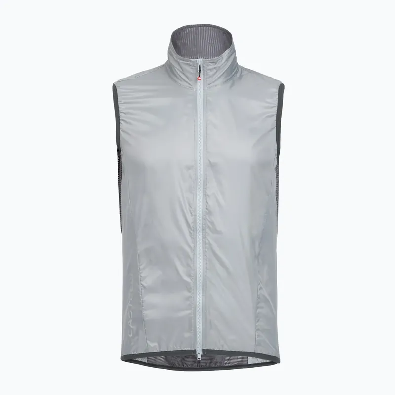 Pánská cyklistická vesta Castelli Aria Shell 2 silver gray/dark gray Víkendová Akce