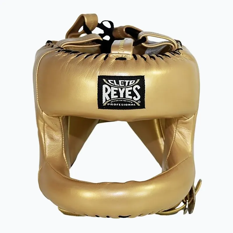 Boxerská přilba Cleto Reyes With Round Face Bar gold Cenová Bomba