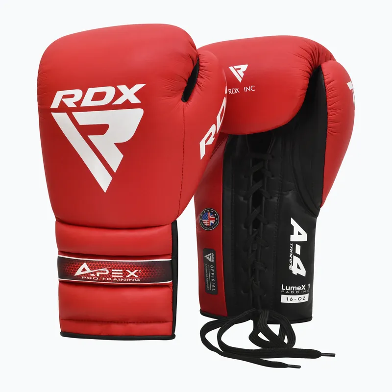 Koupit Online Boxerské rukavice RDX Apex Lace Up Training Sparring Boxing red