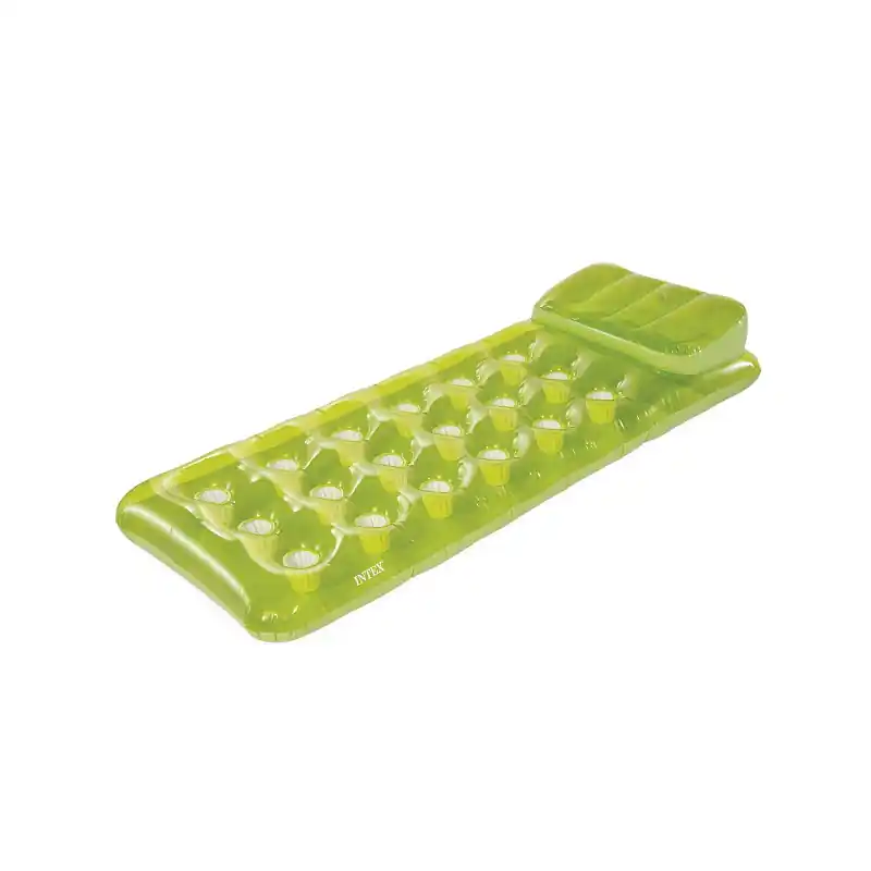 Horká Nabídka Lehátko Intex 58890 naf. s otvory - BAREVNÉ - zelená