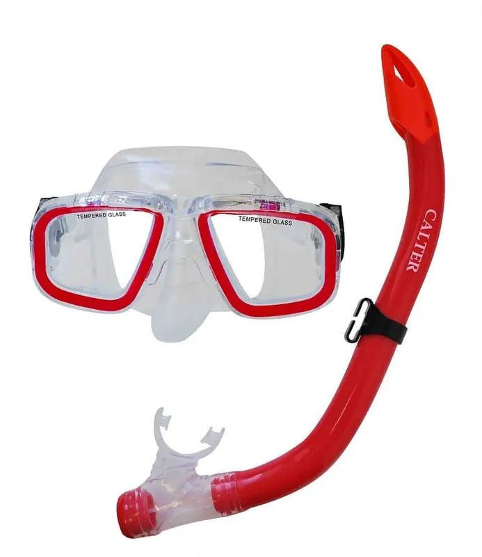 Potápěčský set CALTER® JUNIOR S9301+M229 P+S, červený Aktuální