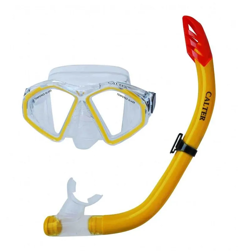 Potápěčský set CALTER® SENIOR S09+M283 P+S, žlutý Hit Sezóny