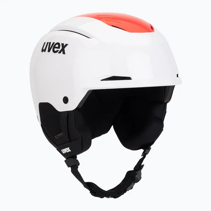 Lyžařská helma UVEX Resolution SL white/electric red Dokud Zásoby Vydrží