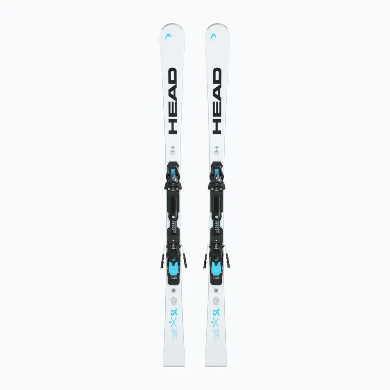 Výhodná Nabídka Sjezdové lyže HEAD WC Rebels e-SL RP EVO 14 + vázání Freeflex 14 GW white/blue