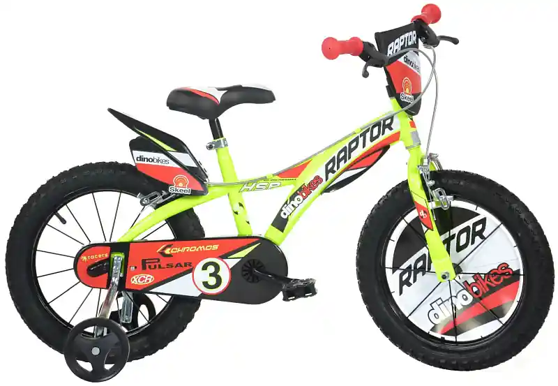 Vysoce Kvalitní Dino bikes 614 Raptor žlutá 14" 2023 dětské kolo