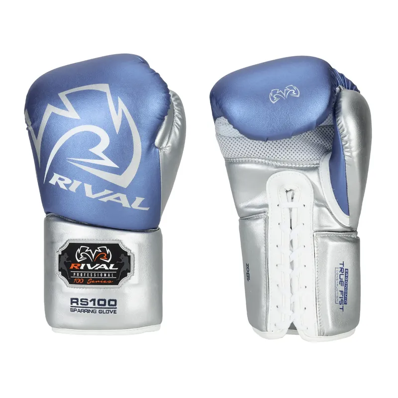 Výprodej Boxerské rukavice Rival RS100 Professional modrostříbrné