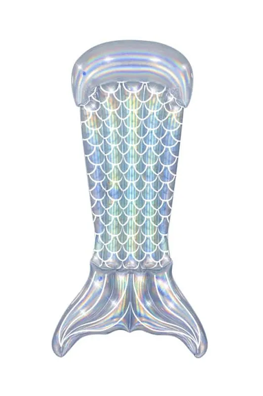 43413 Nafukovací lehátko Mořská panna 193 x 101 cm, perleťová Výprodej