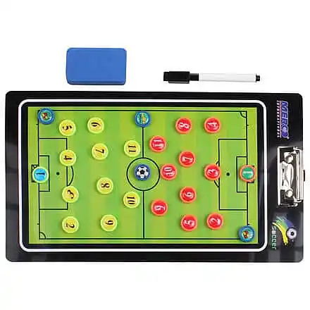 Značkový Fotbal 64 magnetická trenérská tabule, s klipem