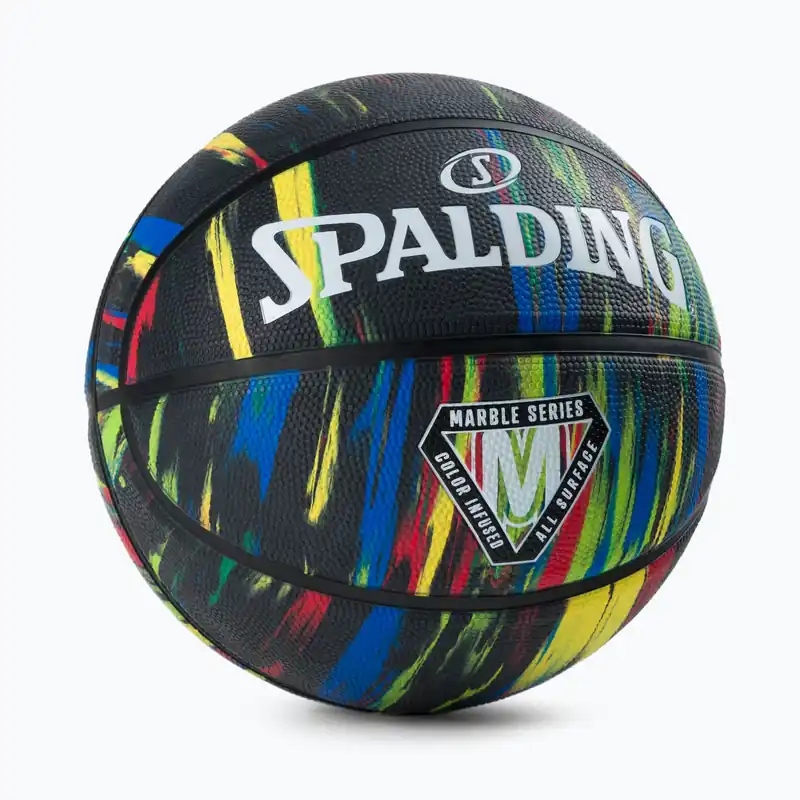 Spalding Marble basketbalový míč černý 84398Z Dokud Zásoby Vydrží