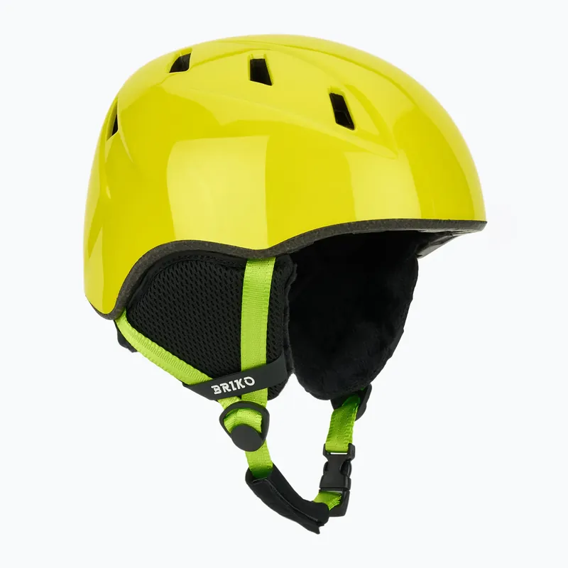 Cenově Výhodný Dětská lyžařská helma Briko Makalu Jr shiny sunflower yellow/lineade green