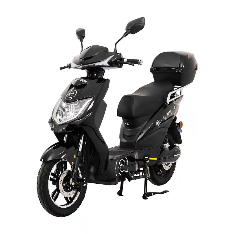 Elektroskútr RACCEWAY® E-FICHTL®, černý-lesklý s baterií 20Ah Dokud Zásoby Vydrží