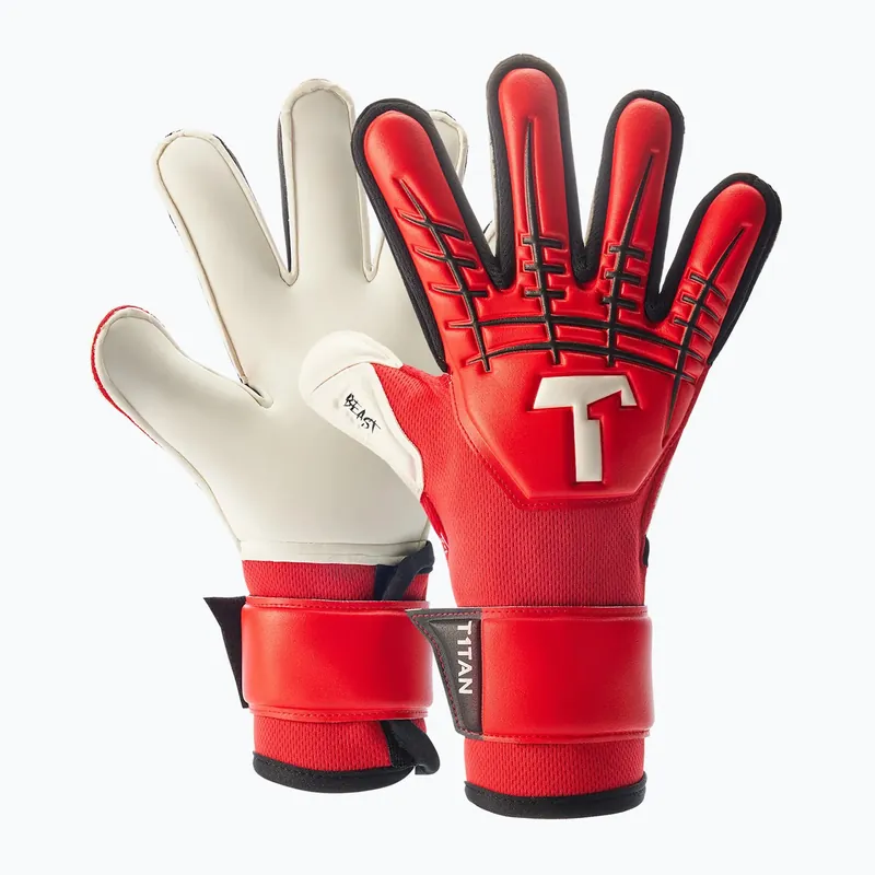 Expresní Doručení Dětské brankářské rukavice T1TAN Fluo Beast 3.0 Junior FP red