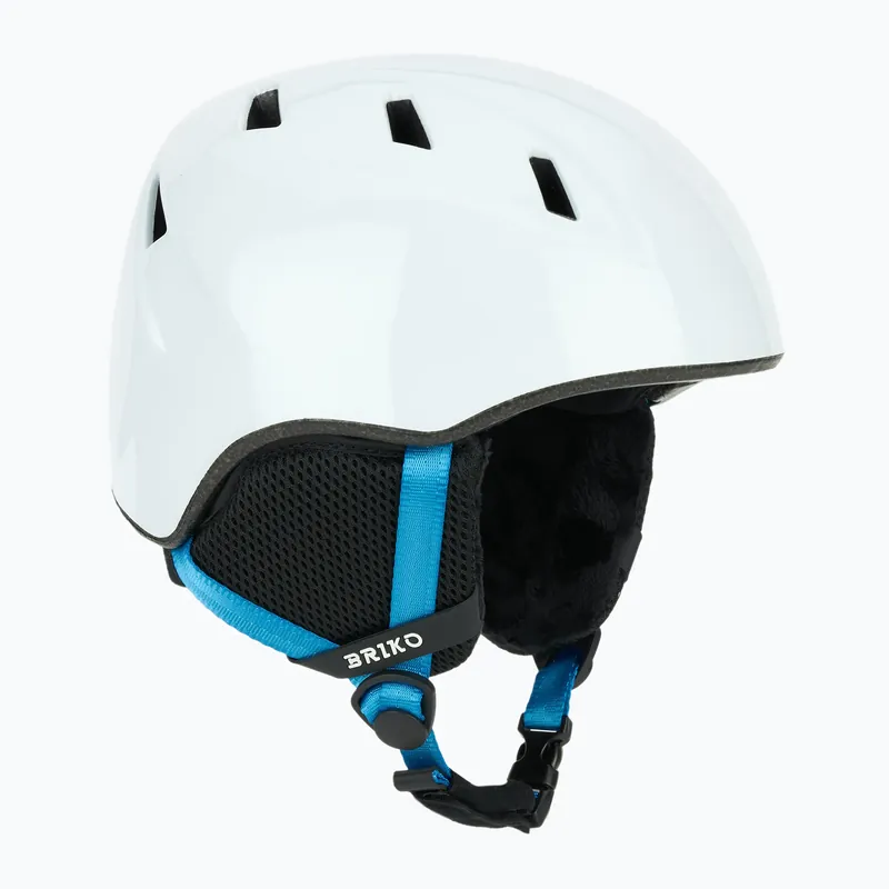 Pouze Dnes Dětská lyžařská přilba Briko Makalu Jr shiny white/lochmara blue