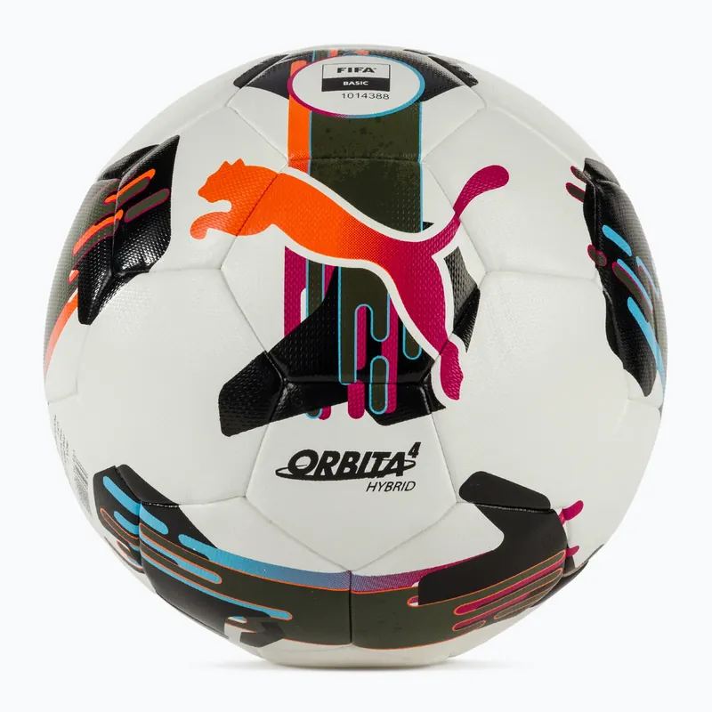 Fotbalový míč PUMA Orbita 4 HYB FIFA Basic puma white/multicolor velikost 5 Výprodej