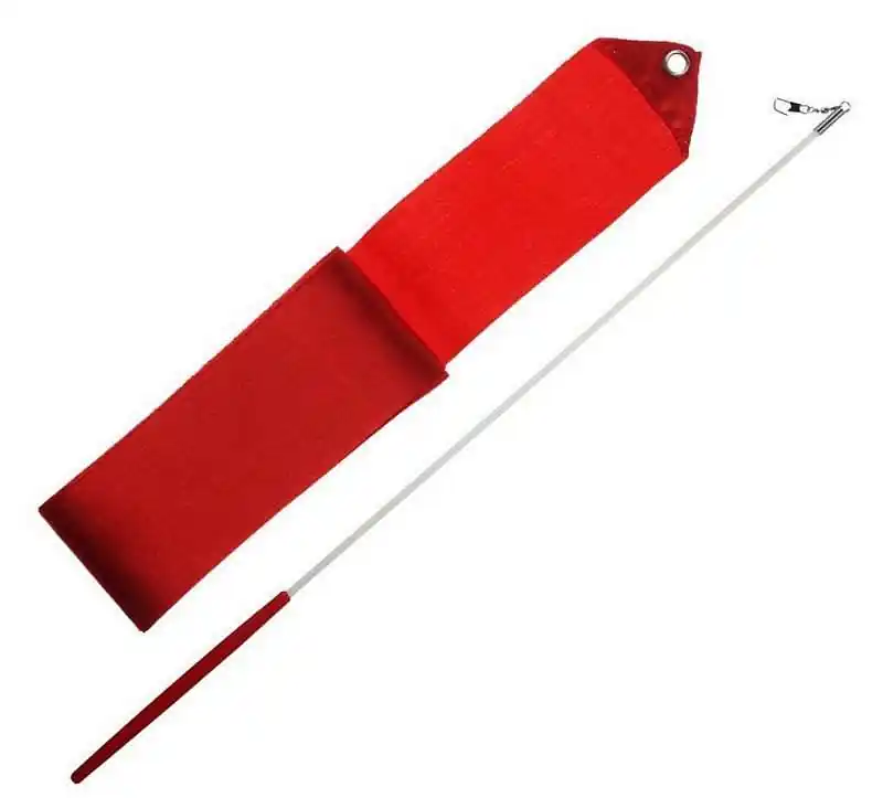 Originální Gymnastická stuha + tyčka - červená