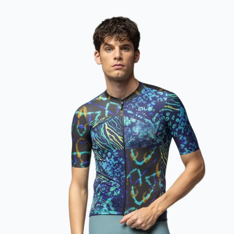 Nízká Cena Pánský cyklistický dres Alé Caraibi black