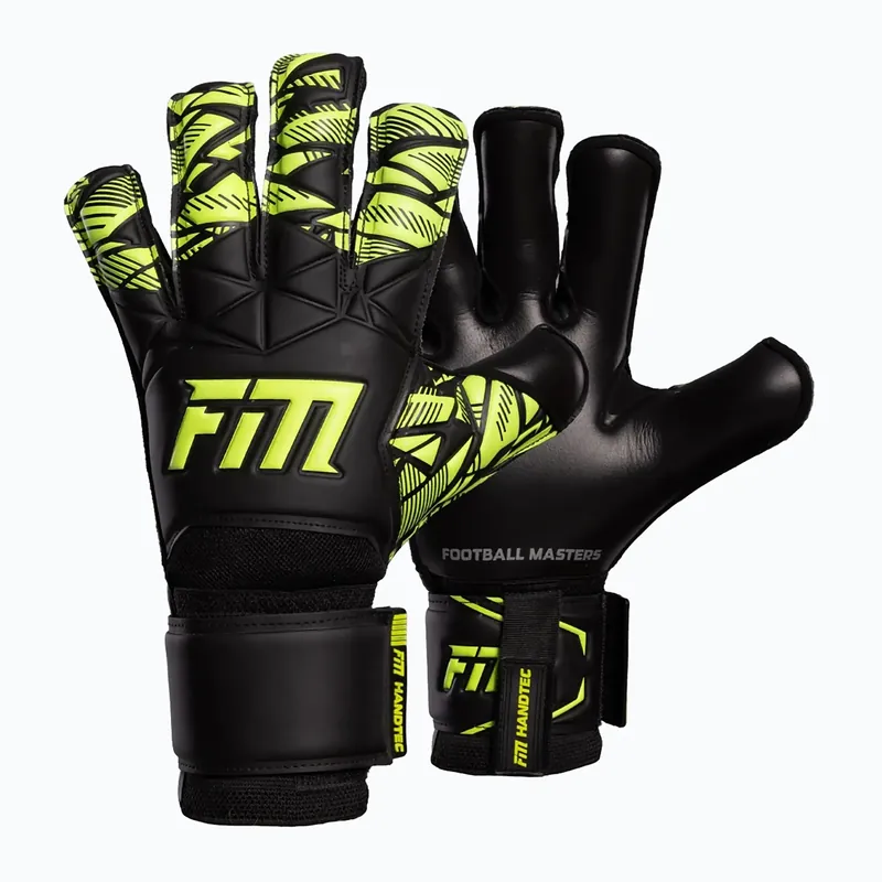 Brankářské rukavice Football Masters Invictus X Training black/green Sezónní Sleva