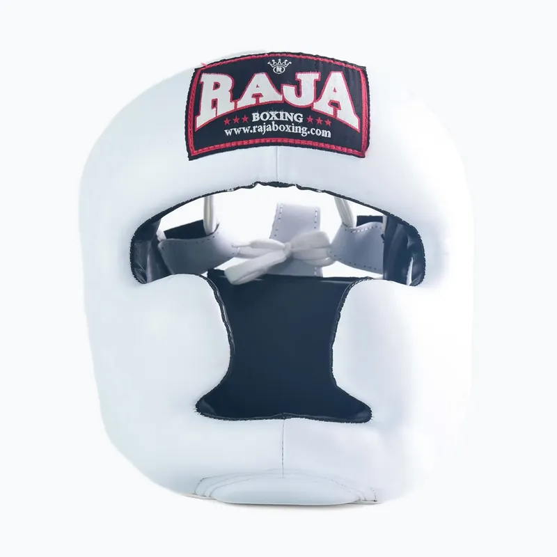 Levný Boxerská helma RAJA BOXING Semi Leather white