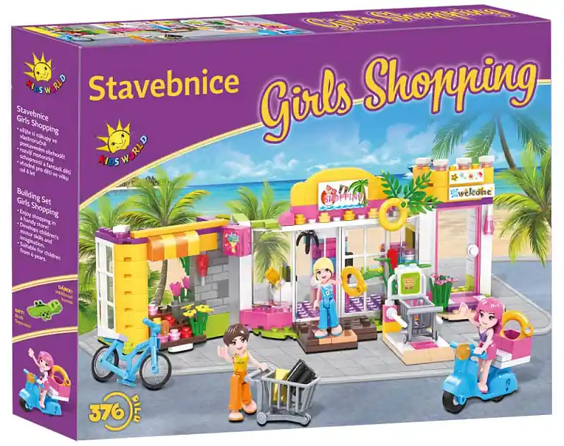 Stavebnice Girls Shopping 376 ks Dokud Zásoby Vydrží