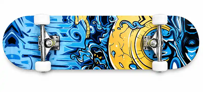 Zlevněný Skateboard sportovní s alu podvozkem a protismykem pro rekreační účely