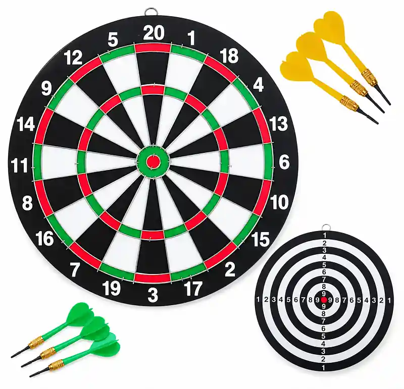 Cenový Hit Sada terč 43 cm + ostré šipky 6 ks