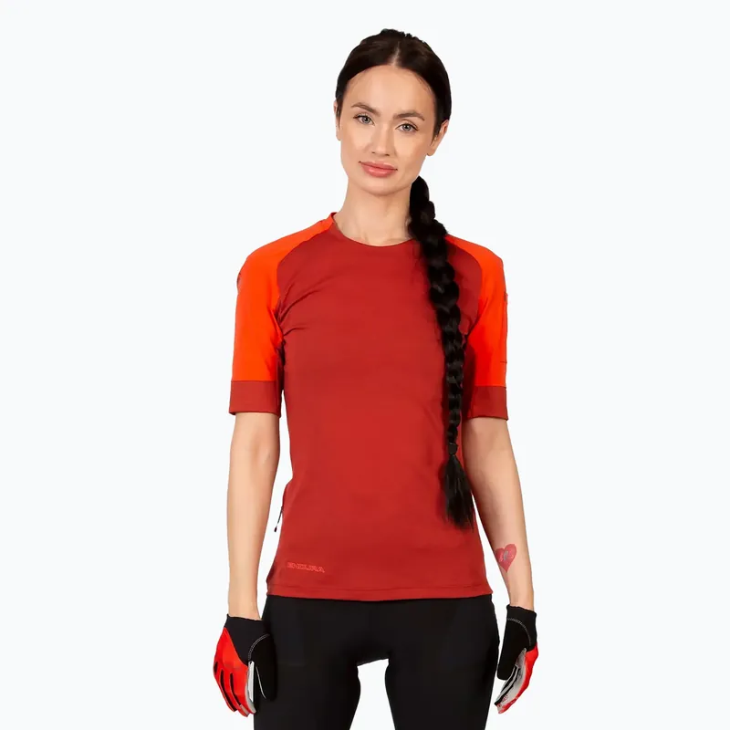 Dámský cyklistický dres Endura GV500 S/S cayenne Cenově Výhodný