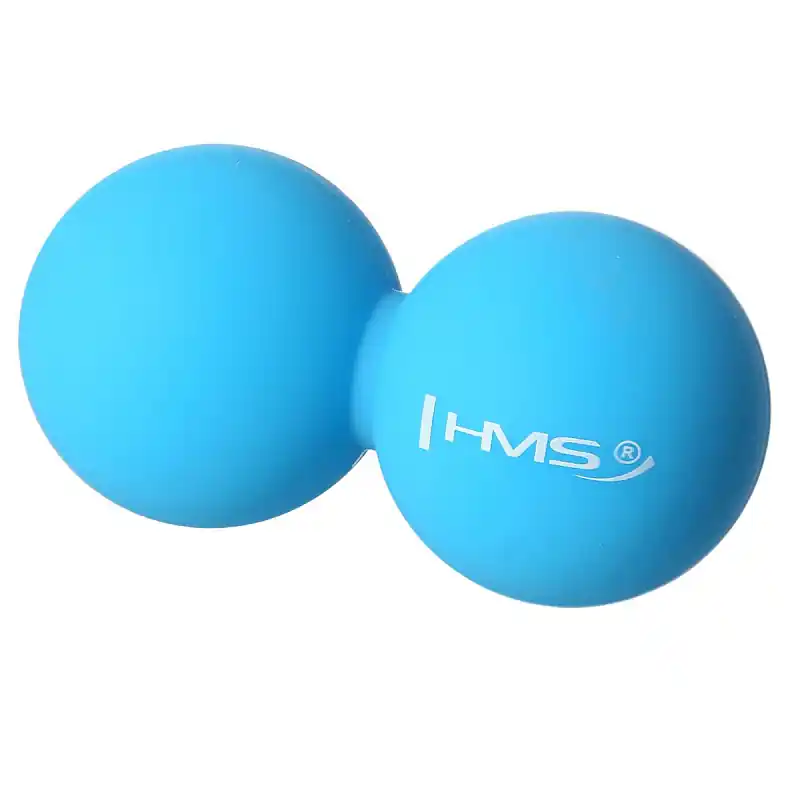 Dvojitý masážní míč HMS BLC02 modrý - Lacrosse Ball Rychlé Dodání