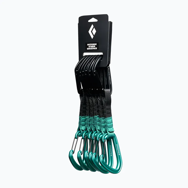 Sada lezeckých expresů Black Diamond Hotforge Hybrid Quickpack Set 6 pcs. 12 cm clean green Výprodej
