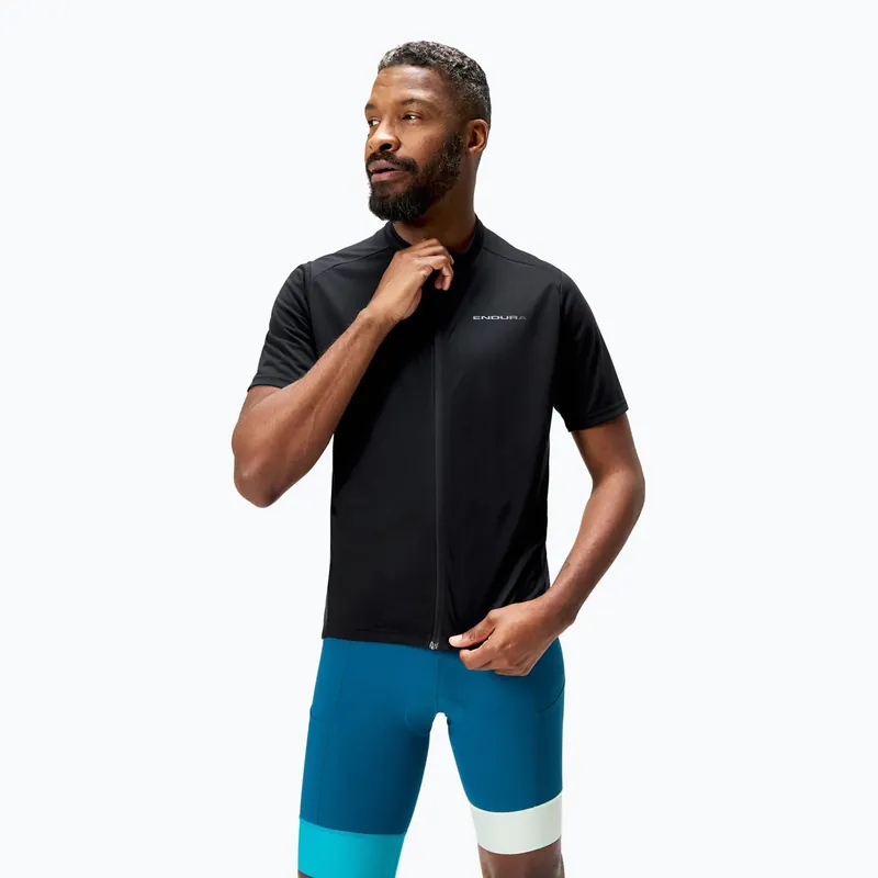 Autentický Pánský cyklistický dres Endura Loop Zipped black