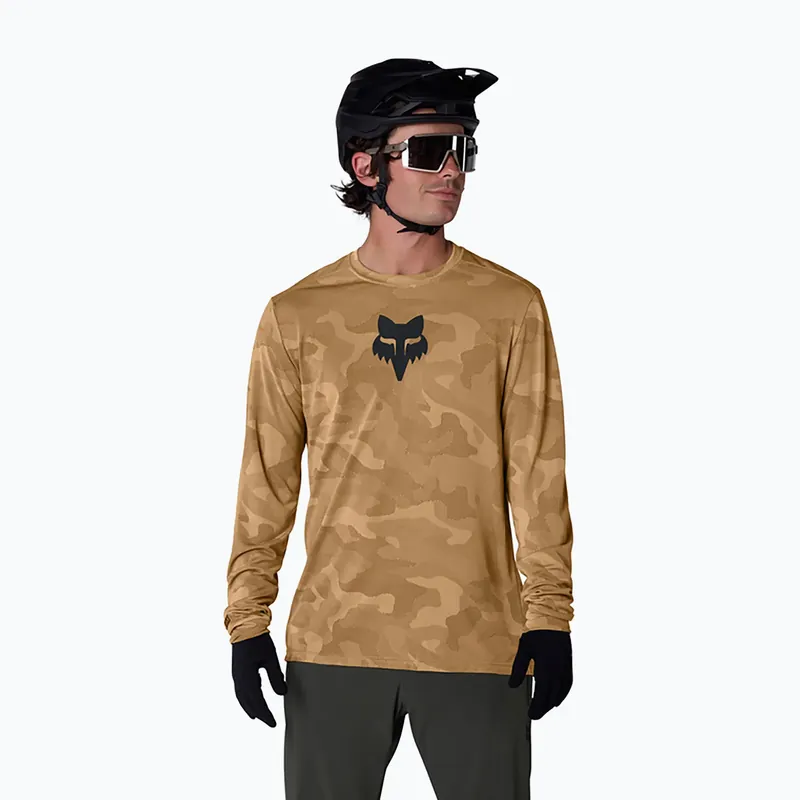 Pouze Dnes Pánské cyklistické tričko Longsleeve Fox Racing Ranger Tru Dri nut