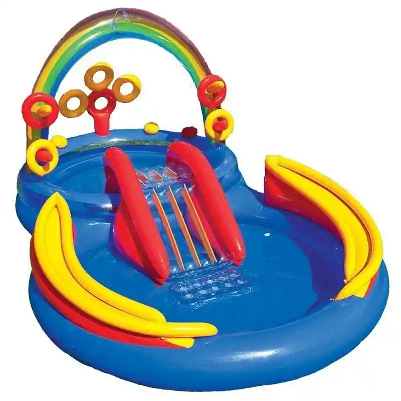 Nafukovací bazén Intex 57453 Duha Play Centrum 297 x 193 x 135 cm Zlevněný