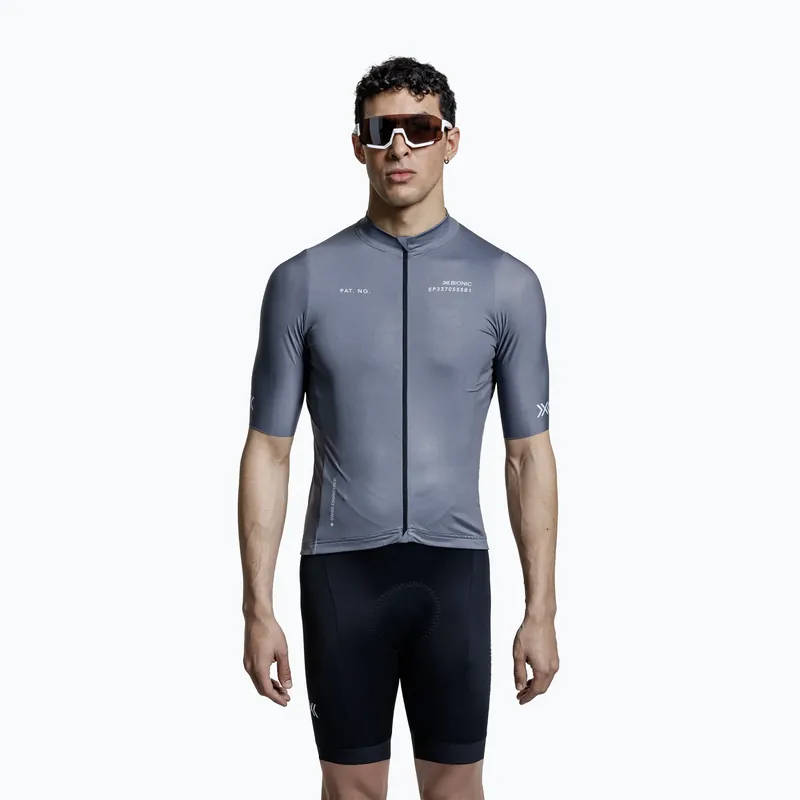 Nová Kolekce Pánský cyklistický dres X-Bionic Corefusion Ride Jersey rhino grey