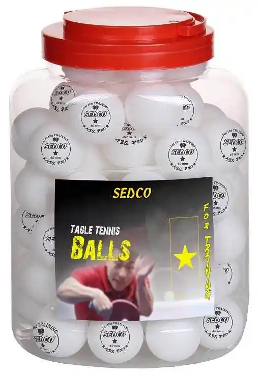 Značkový Míčky na stolní tenis SEDCO for TRAINING 1* CELL FREE 60ks - dóza - bílá