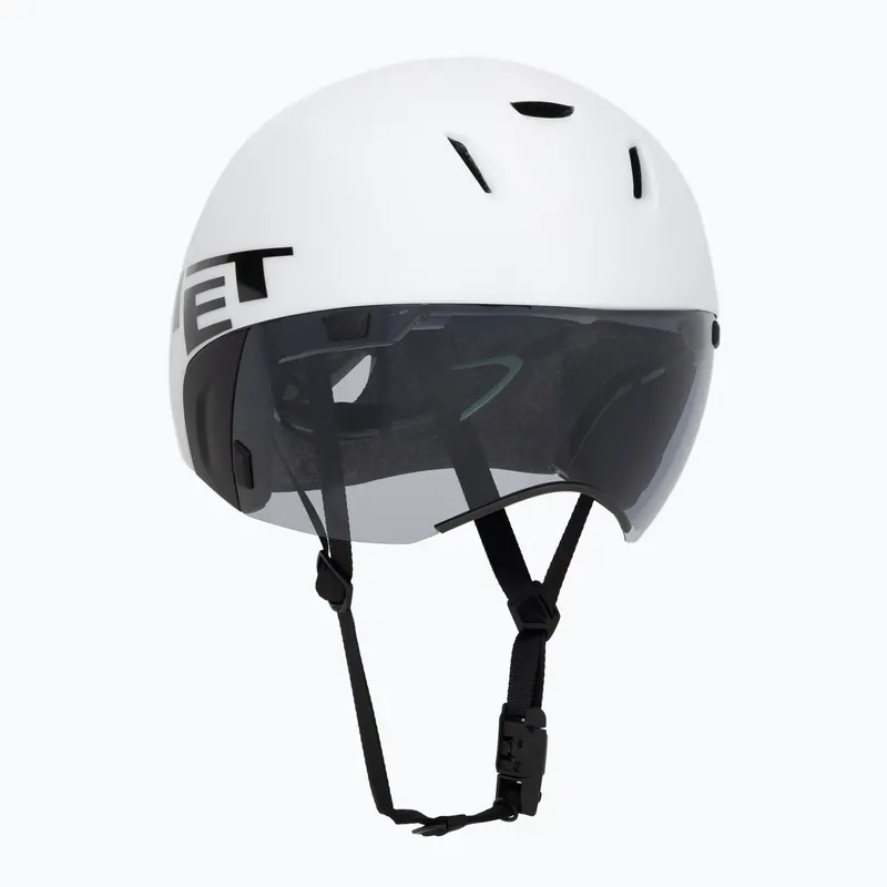 Cyklistická helma MET Codatronica white/silver matte glossy Vrácení Zdarma