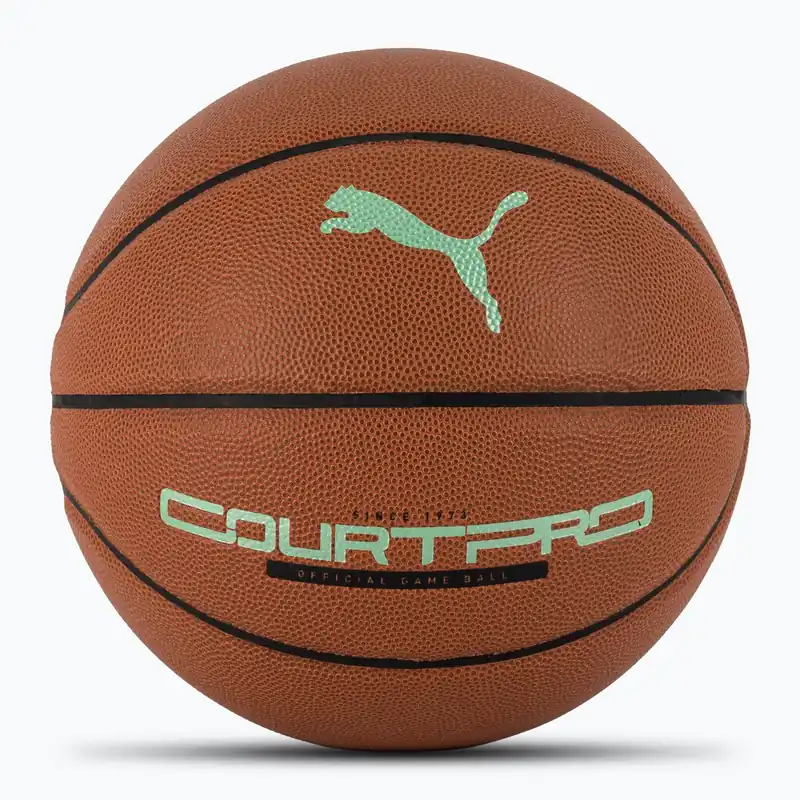 Must-Have Basketbalový míč PUMA teamJAWS Court Pro Basketball leather brown/dark shadow velikost 7
