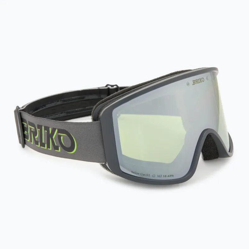 Lyžařské brýle Briko Pulse white gray/yellow Nová Kolekce