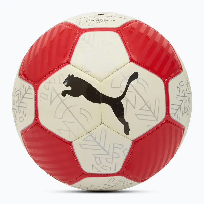 Fotbalový míč PUMA Prestige puma white/puma red/puma black velikost 5 Víkendová Akce