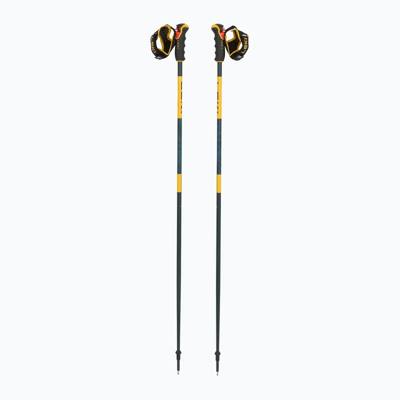 Lyžařské hůlky LEKI Spitfire 3D denim blue/ aegean blue/ mustard yellow Ihned K Objednání